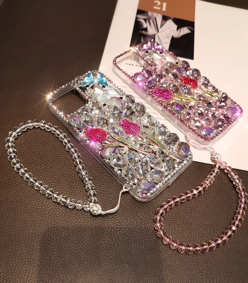 Фото Мото Edge 50 Pro Bling Case для Motorola Moto Edge 50 Fushion Neo G24 G34 G64 G04S G04 Cover Роскошный чехол со стразами для телефона Fundas №5