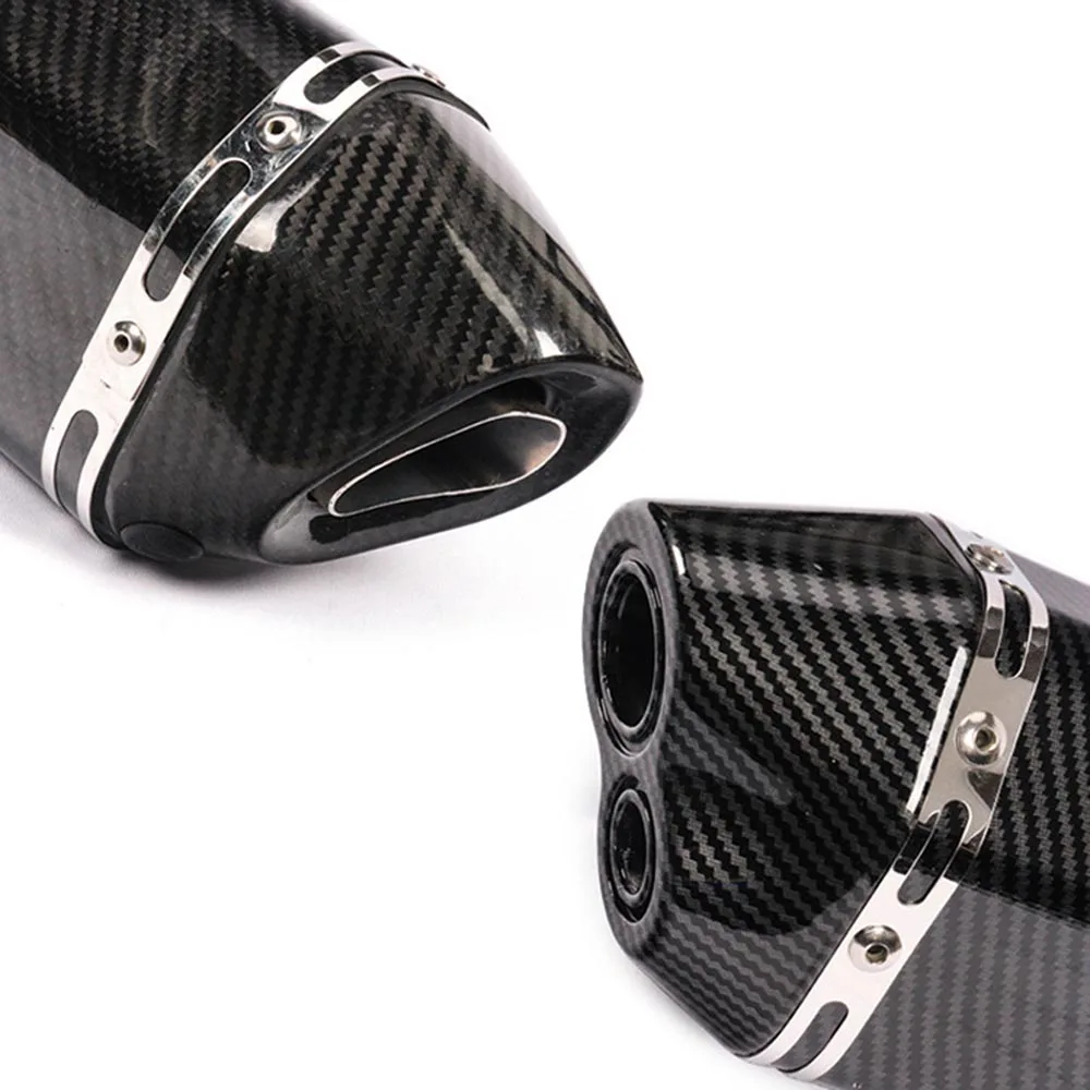 Фото Модифицированная выхлопная труба подходит для YAMAHA R3 R25 Kawasaki Ninja250 Z400 Huanglong 300, модифицированная хвостовая выхлопная труба, универсальная выхлопная труба №5