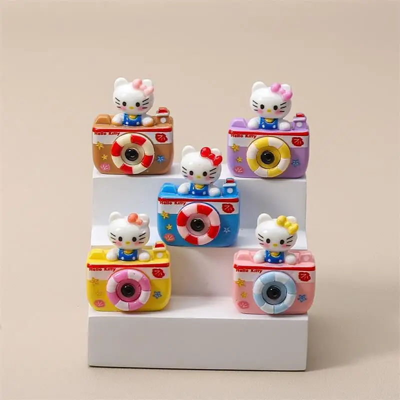 Фото 2 шт. кукольный домик Sanrio Hello Kitty камера миниатюрные модели KT Cat DIY аксессуар украшение кукольного дома украшения дети игровые игрушки №5