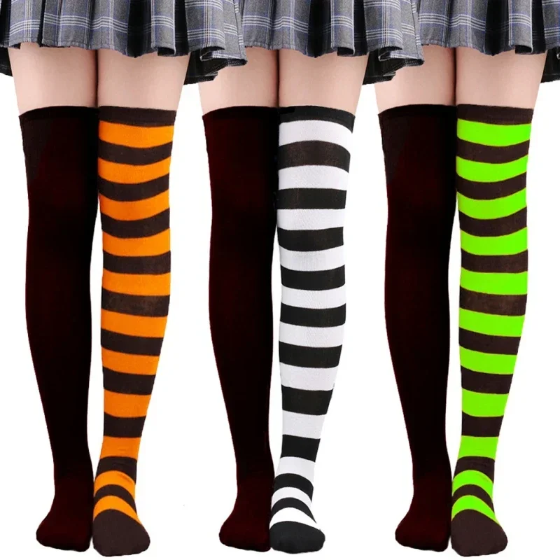 dziewczęce dziecięce pończochy Halloween Cosplay długie skarpetki w paski chłopięce skarpetki świąteczne dziecięce kostiumy na bal przebierańców