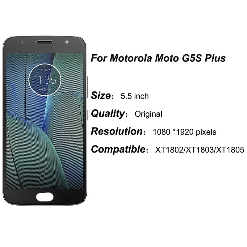 Фото Поп-оригинальный ЖК-дисплей для Motorola Moto G5S Plus, сенсорный ЖК-дисплей для Moto G5S Plus XT1805 XT1802 XT1803 XT1806 Экран №2