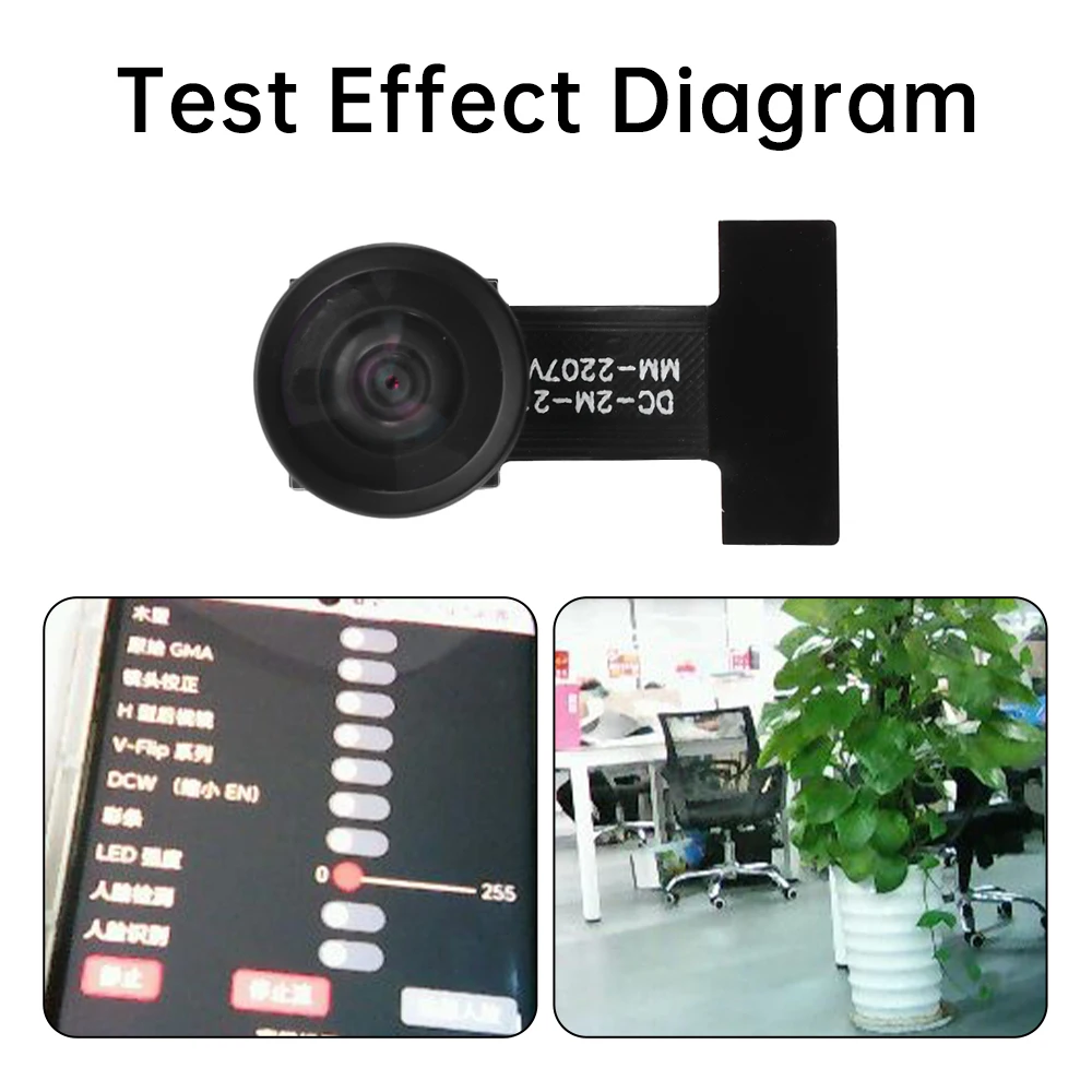 Фото Модуль камеры GC2145 для ESP32-CAM 68/120/160 градусов широкоугольный/неискаженный объектив 2 миллиона пикселей DVP для макетной платы ESP32 №4
