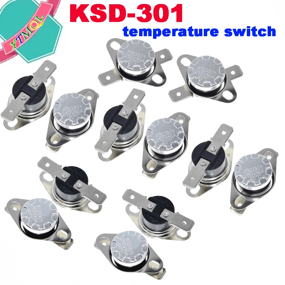 1 шт. Bi balt Buka KSD301 10A 250 В 40-135 Derajat Bakelite KSD-301 Термостат Saklar Suhu Sensor 50 60 65 70 75 80 90 100