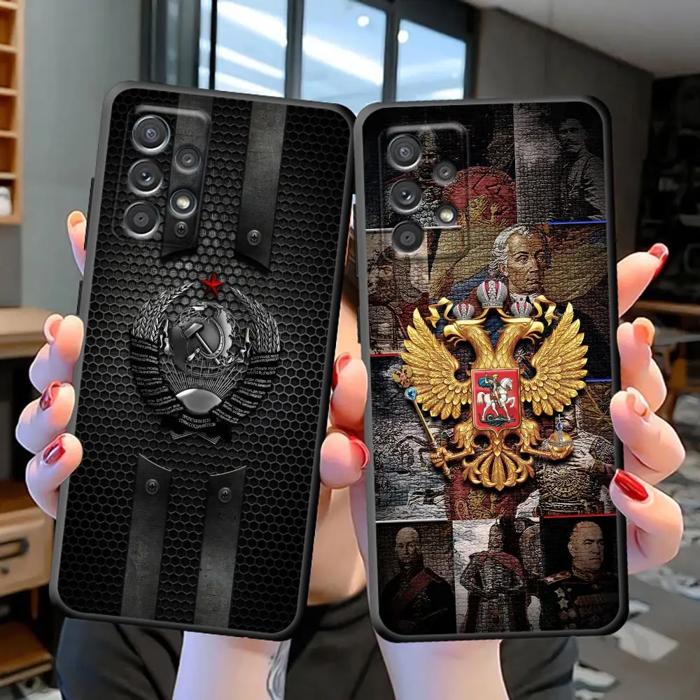 Винтажный чехол с значком СССР для Samsung Galaxy S23 S22 S21 S20 FE S10 S10E S9 S8 PLUS