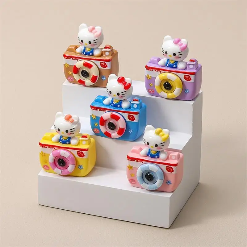 Фото 2 шт. кукольный домик Sanrio Hello Kitty камера миниатюрные модели KT Cat DIY аксессуар украшение кукольного дома украшения дети игровые игрушки №2