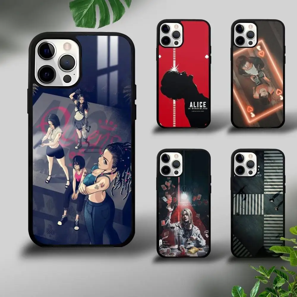 Чехол для телефона A-Alice in B-Borderland для iPhone 16, 15, 14, 13, 12, 11 Pro Xs Max Mini Plus Celulares Hard Funda
