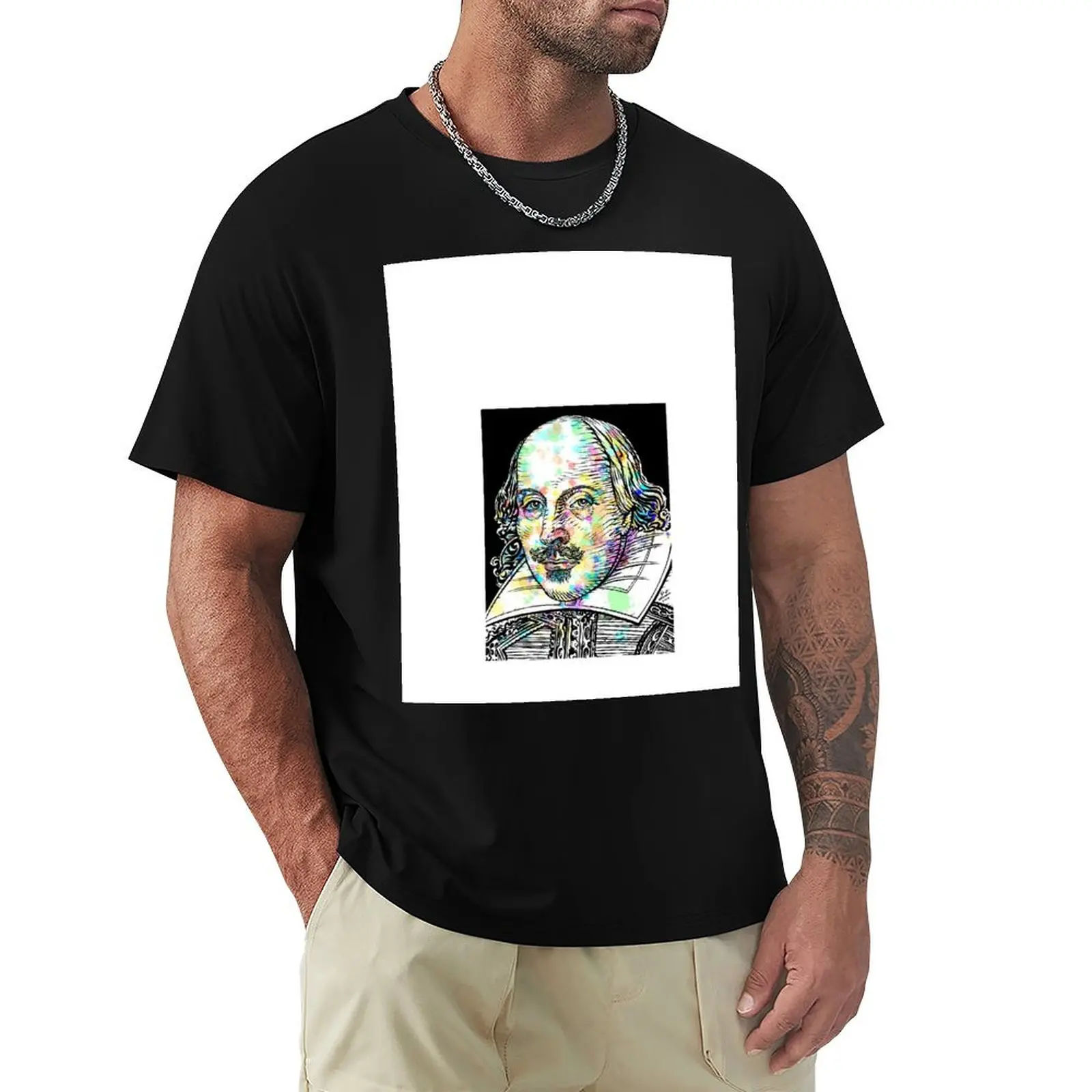 WILLIAM SHAKESPEARE футболка с портретом акварелью и чернилами, милая одежда с графикой, эстетичная одежда, толстовки, мужские