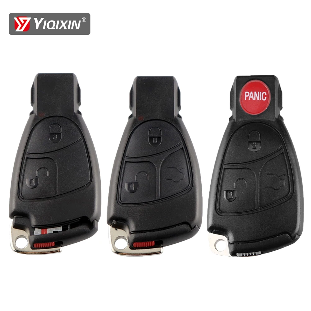 Yiqixin Mercedes Benz Remote Car Key Shell, Совместимый С B C E S Ml S Sl Slk Clk Cl Class Amg — Без Логотипа