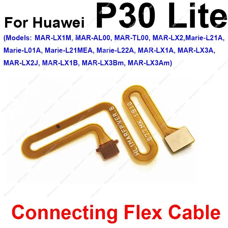 Фото Главная Кнопка Датчик отпечатков пальцев гибкий кабель лента для Huawei P30 P30 Pro P30Pro меню сканер отпечатков пальцев возврат ключей ремонт деталей №3