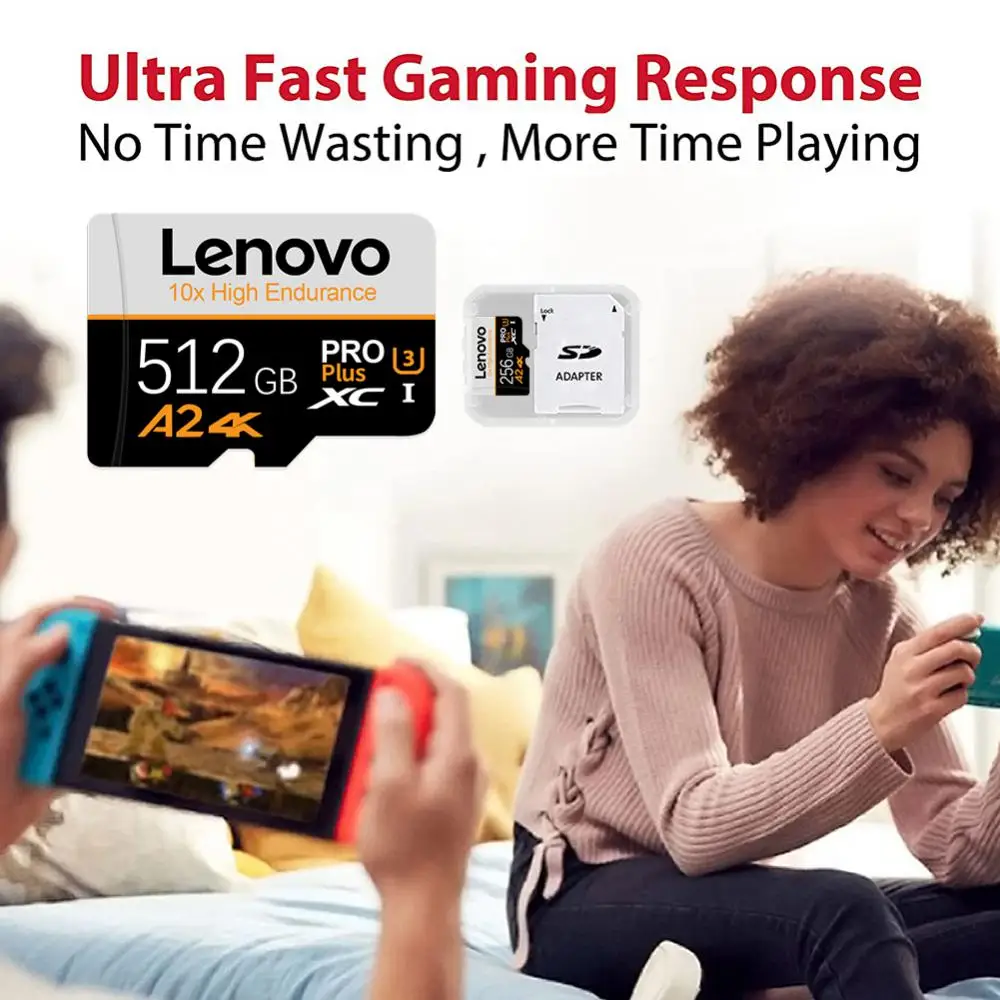 Фото Карта памяти Lenovo Micro TF SD, 512 ГБ, 128 ГБ, класс 10 №5