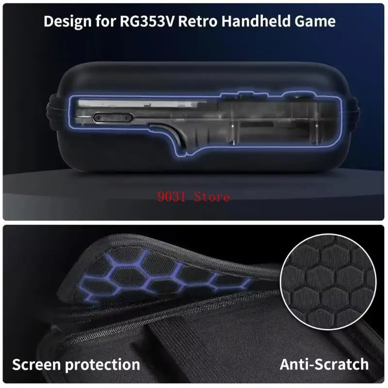 Фото Ящик для хранения для RG353V/RG35XX/RG353VS/R36S Console Training Case с карманом №3