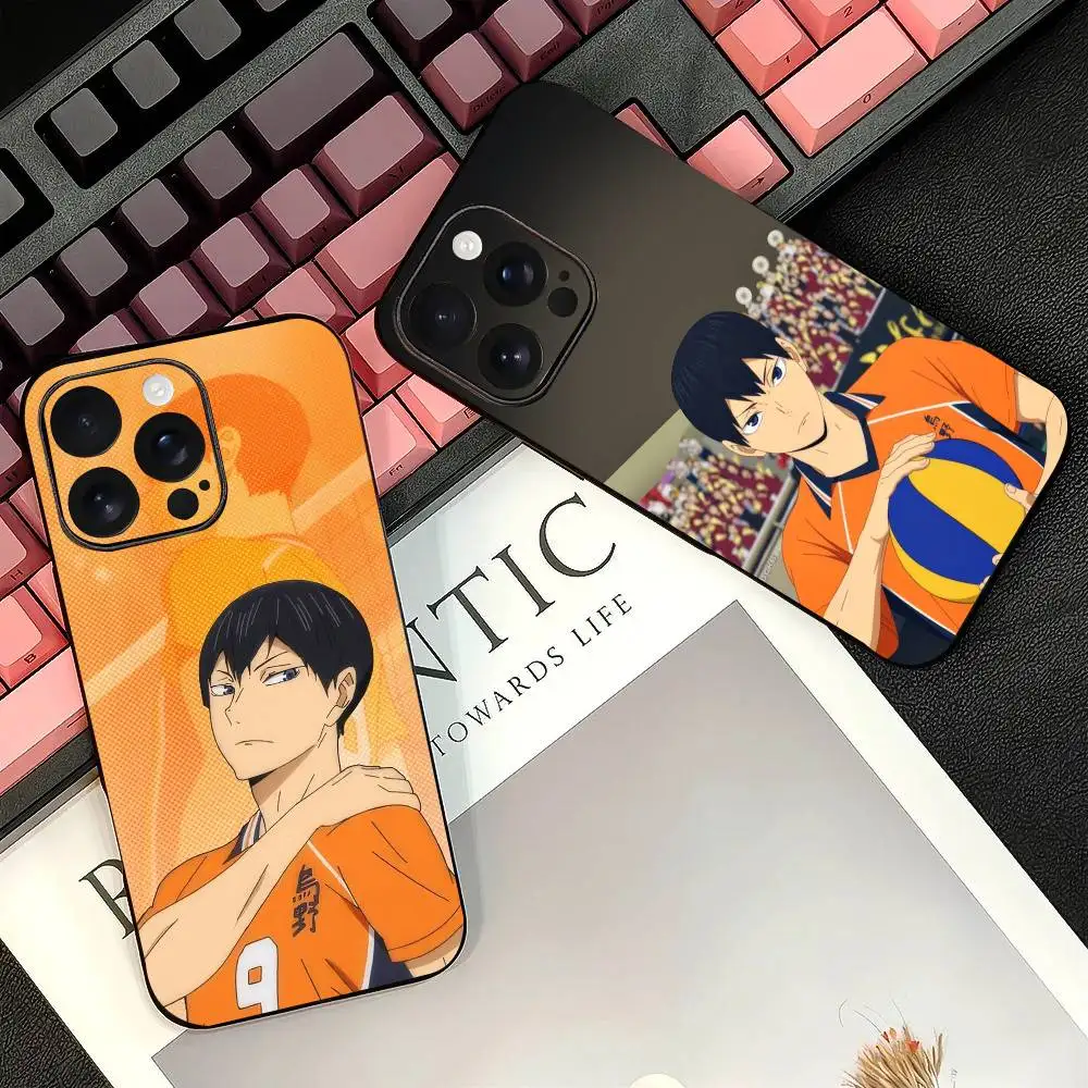 T-obio Kageyamas Cool Чехол для телефона черный для iPhone 17, 16, 15, 14, 13, 12, 11 PRO MAX PLUS Мини-мягкий чехол из ТПУ в подарок Телефоны и телекоммуникационные аксессуары