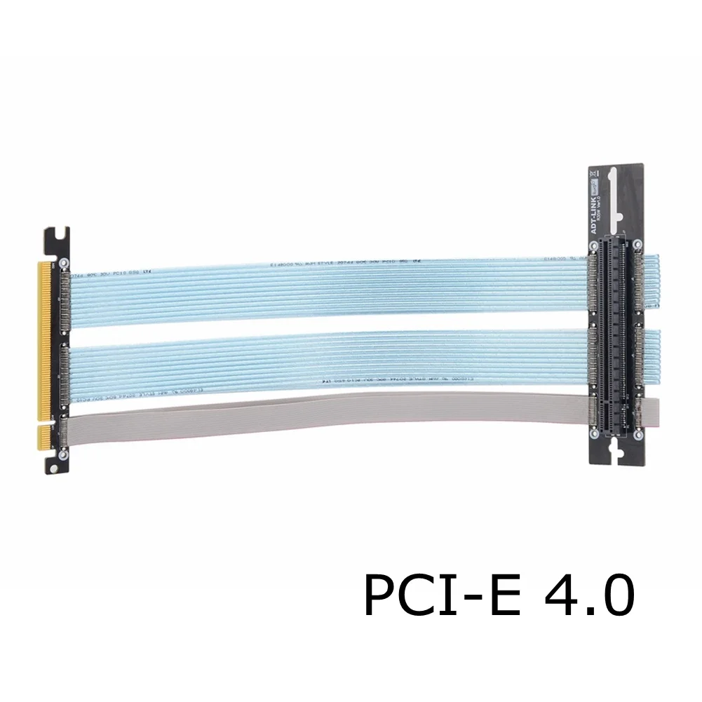 Кабель PCIe Riser, удлинитель PCI Express 4,0 x16, гибкий высокоскоростной GUP 90 градусов для вертикального крепления видеокарты ATX