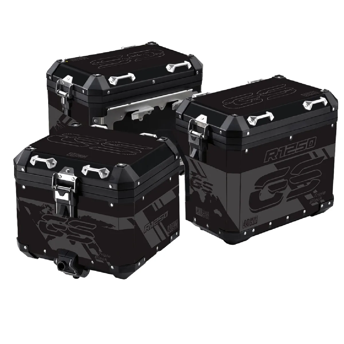 Мотоциклетная алюминиевая наклейка для BMW Panniers 40 GS R1250GS Triple Black Adventure 2019-2021
