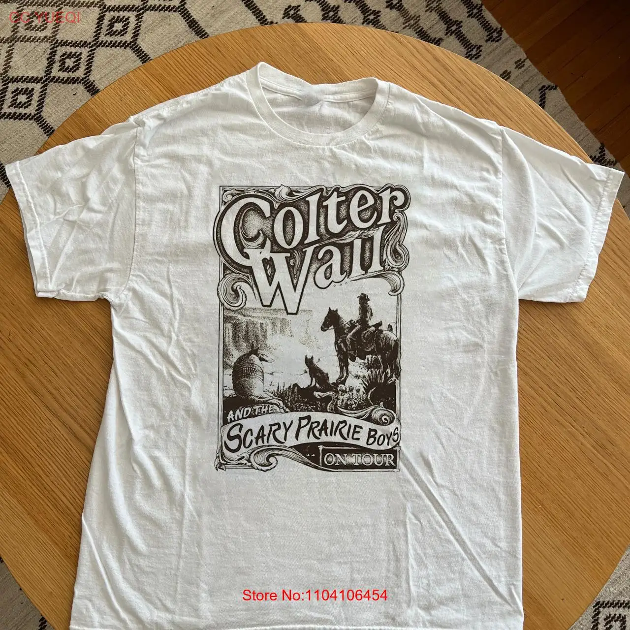 Футболка унисекс для взрослых в подарок для мальчиков Colter Wall And The Scary Prairie UU425