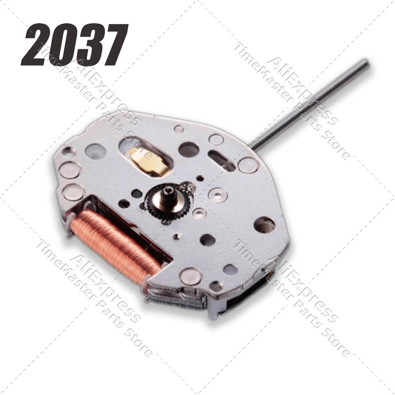 Стандартные механизмы Miyota 2037 Механизм для часов Cal.2037 Механизм с 3 стрелками по часовой стрелке Размер: 6 3/4 × 8 дюймов Высота: 3,15 мм