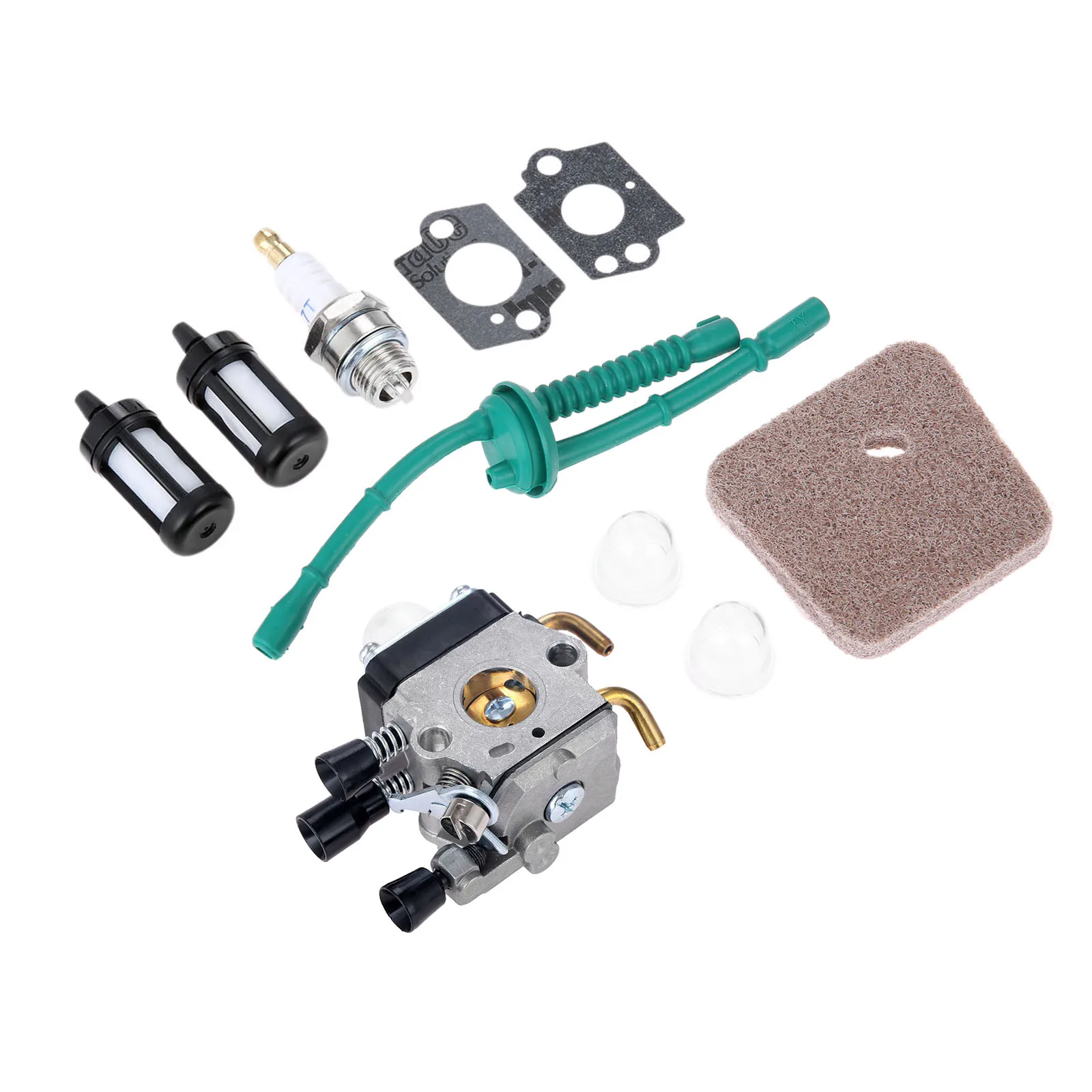 Комплект карбюратора топливопровода, подходящий для STIHL FS38 FS45 FS46 FS55 FS55R FS55RC KM55 FS45C FS55T, триммер для струн, замена для ZAMA C1Q-S66
