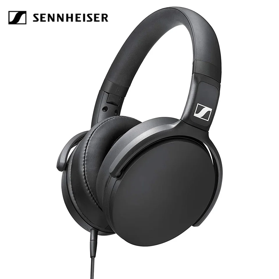 Проводные наушники Sennheiser HD400S, наушники с шумоизоляцией, Складная спортивная стереогарнитура с глубокими басами для телефона