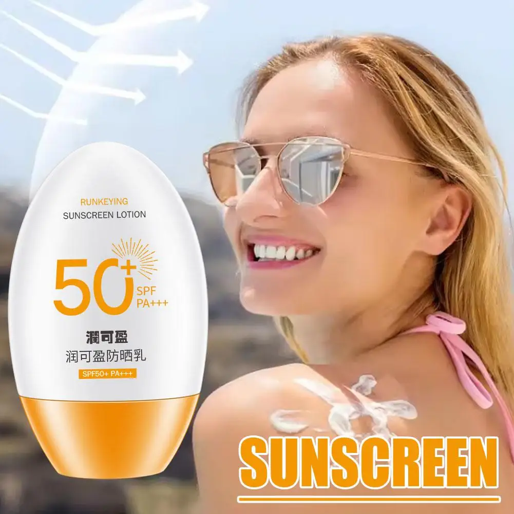 Солнцезащитный освежающий крем Spf50, отбеливающий увлажняющий уход за кожей, эффективно изолирующий УФ-лучи M8q3