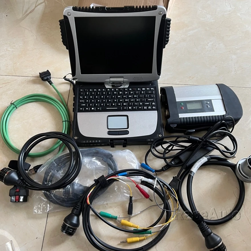 Фото Компактная диагностика MB Star C4, ноутбук CF19 I5 4G SSD Connect WIFI SD, полный программный диагностический инструмент, сканер №4