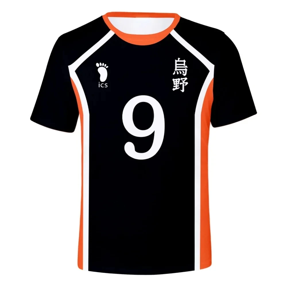 Аниме Haikyuu Hinata Shoyo Karasuno Волейбольная спортивная одежда Мужская футболка Karasuno High School Kageyama Tobio Волейбольная майка