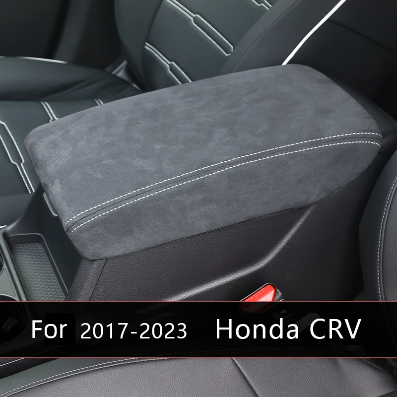 Для Honda CRV 2017 2018 2019 2020 2021 2022 2023 подушка для подлокотника Автомобильная защита из углеродного волокна Кожаный чехол Аксессуары для автомобильных сидений