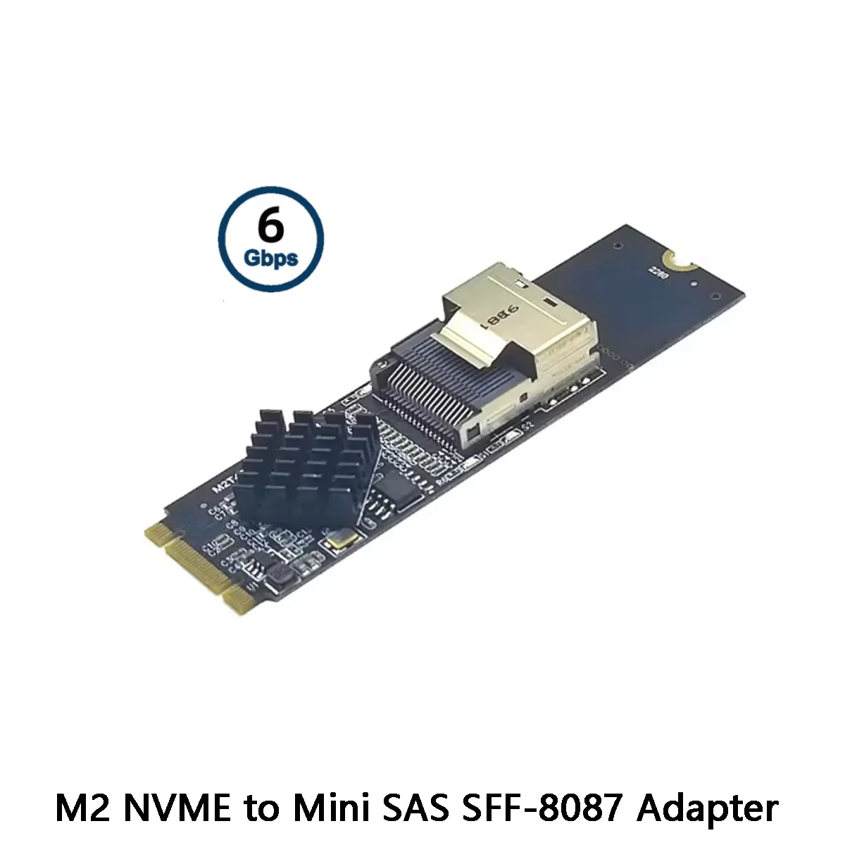 PCIE Express MVME M.2 к Mini SAS 36-контактный адаптер карты SFF-8087 с поддержкой 4 порта SATA3.0 6 Гбит/с HDD SSD с ASM1064