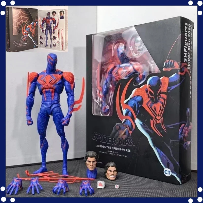 Ct Человек-паук 2099 Shf S.H. Фигурки Человек-паук поперек паука часть 1 Аниме экшн-фигурки Модель статуя игрушки подарки