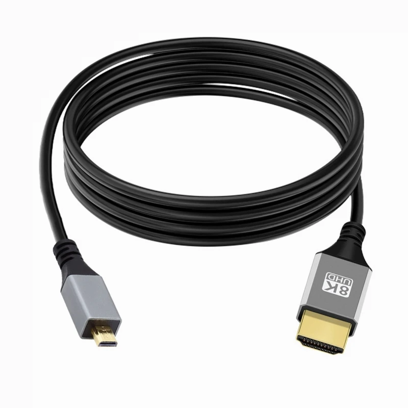 Кабель HDTV Micro HDMI 2.1 Ultra Thin 8K 4K Hyper Super Гибкий тонкий шнур типа A-Type-D для камер Sony a7m3