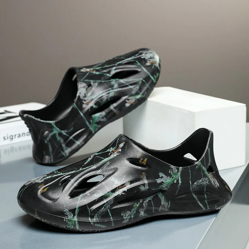 2025i кокосовые тапочки yeezy, сандалии на толстой подошве с облаком, летние модные пляжные мужские тапочки с мягкой подошвой, женские сандалии, шлепанцы из ЭВА
