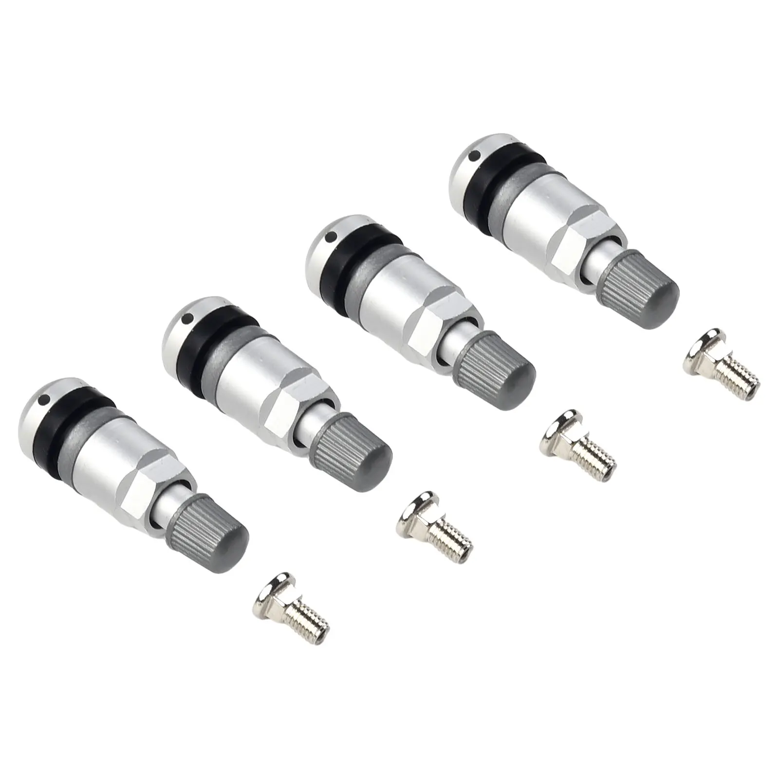Фото 4 шт. TPMS датчик давления в шинах Набор для ремонта стержня клапана для BMW 5 серии серебристый металлический датчик давления в шинах Набор для ремонта стержня клапана №4