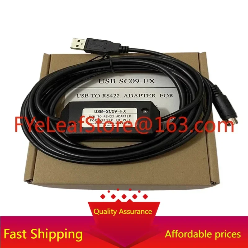 Кабель для программирования ПЛК Mitsubishi FX3U/1N/2N, подключение данных USB-SC09-FX, загрузка