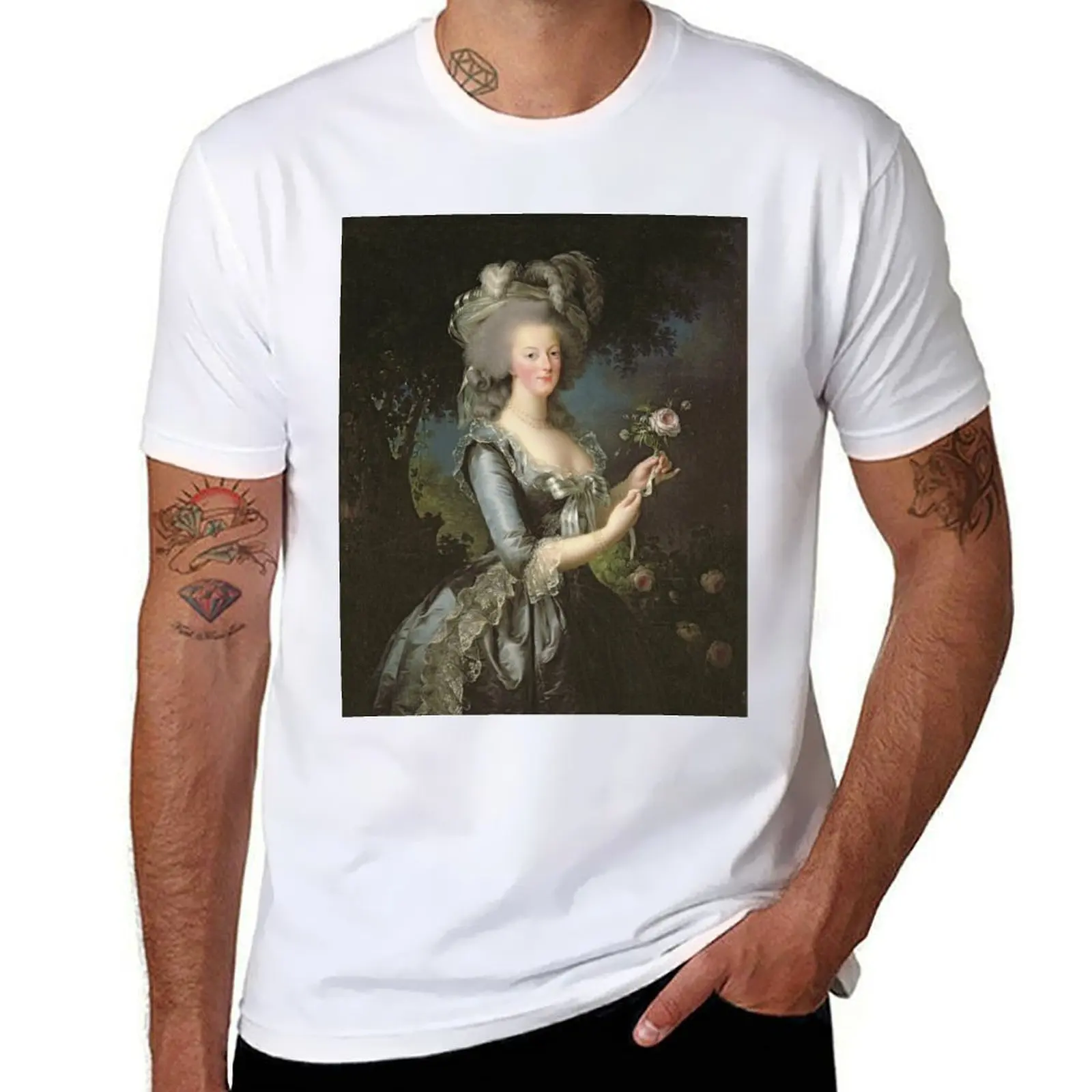 Elisabeth Louise Vigee - Lebrun - Мария-Антуанетта (1755) с розовой футболкой g мужские футболки для мужчин футболка