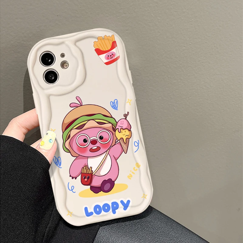 Чехол для телефона Miniso X Loopy Cream Wave для Samsung Galaxy S24 Ultra S23 FE S22 S21 S20Plus FE (art.: 3920cb2a90f9a) - 3920cb2a90f9a