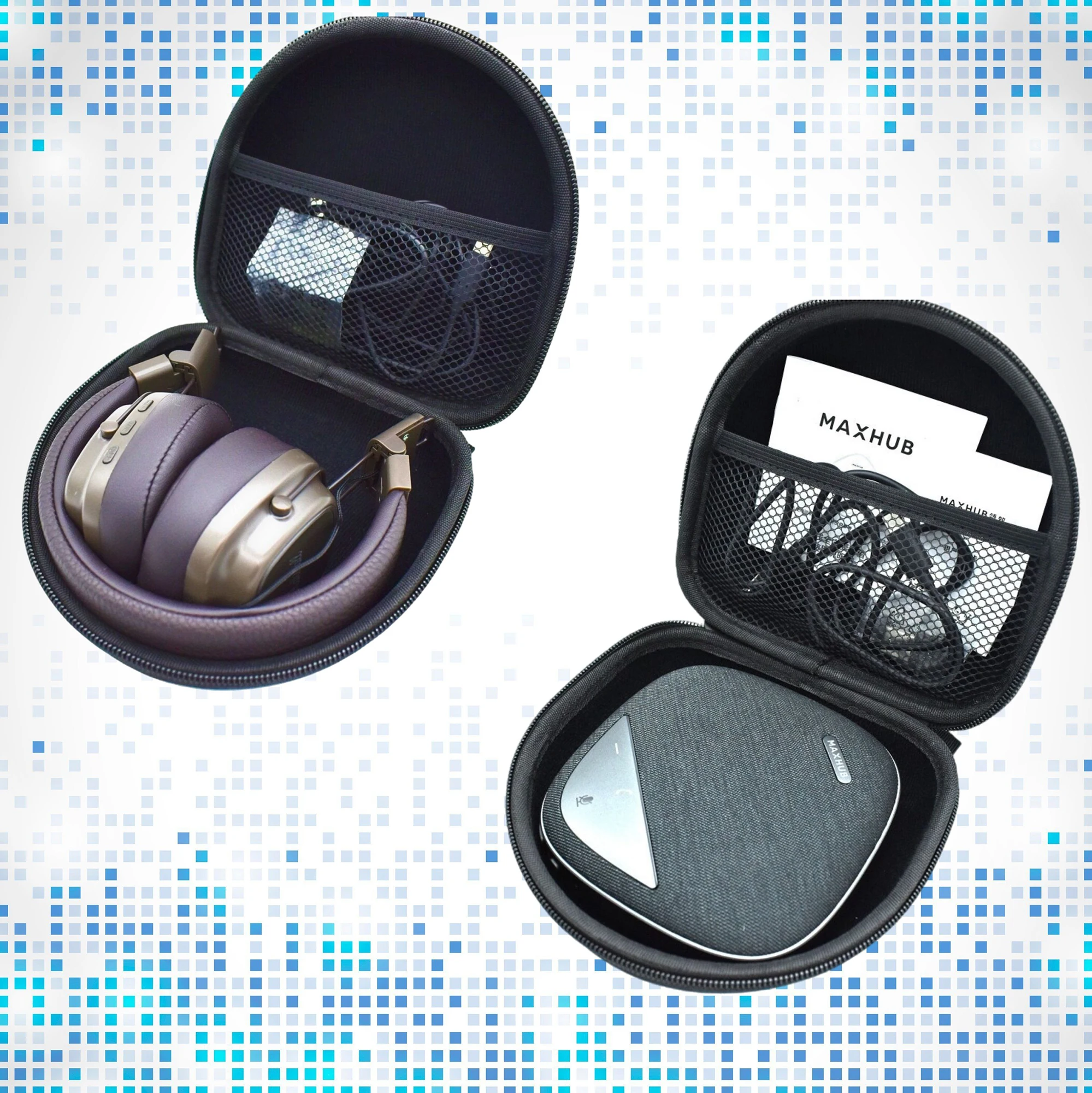 Жесткий защитный чехол из ЭВА для наушников Jabra Speak Emeet Airhug Anker Powerconf Динамик Marshall Audio-Technica JBL