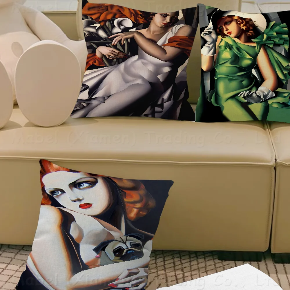 Чехлы для подушек Tamara De Lempicka, декор для фермерского дома, домашние наволочки для украшения дивана