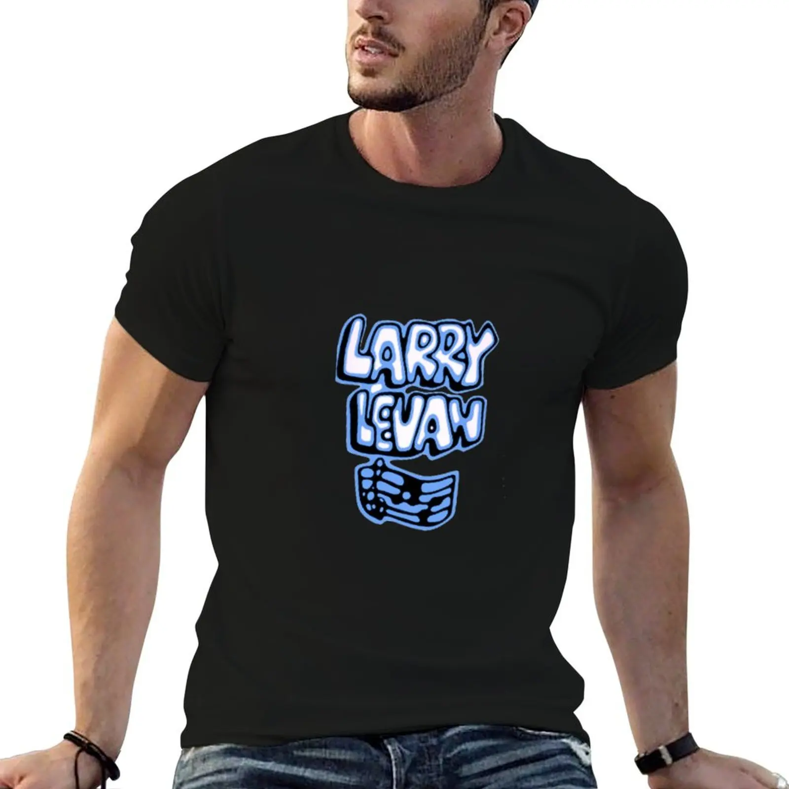 Футболка PARADISE GARAGE Larry Levan AIRBRUSH, хлопковые футболки с рисунком, синие архивные мужские однотонные футболки