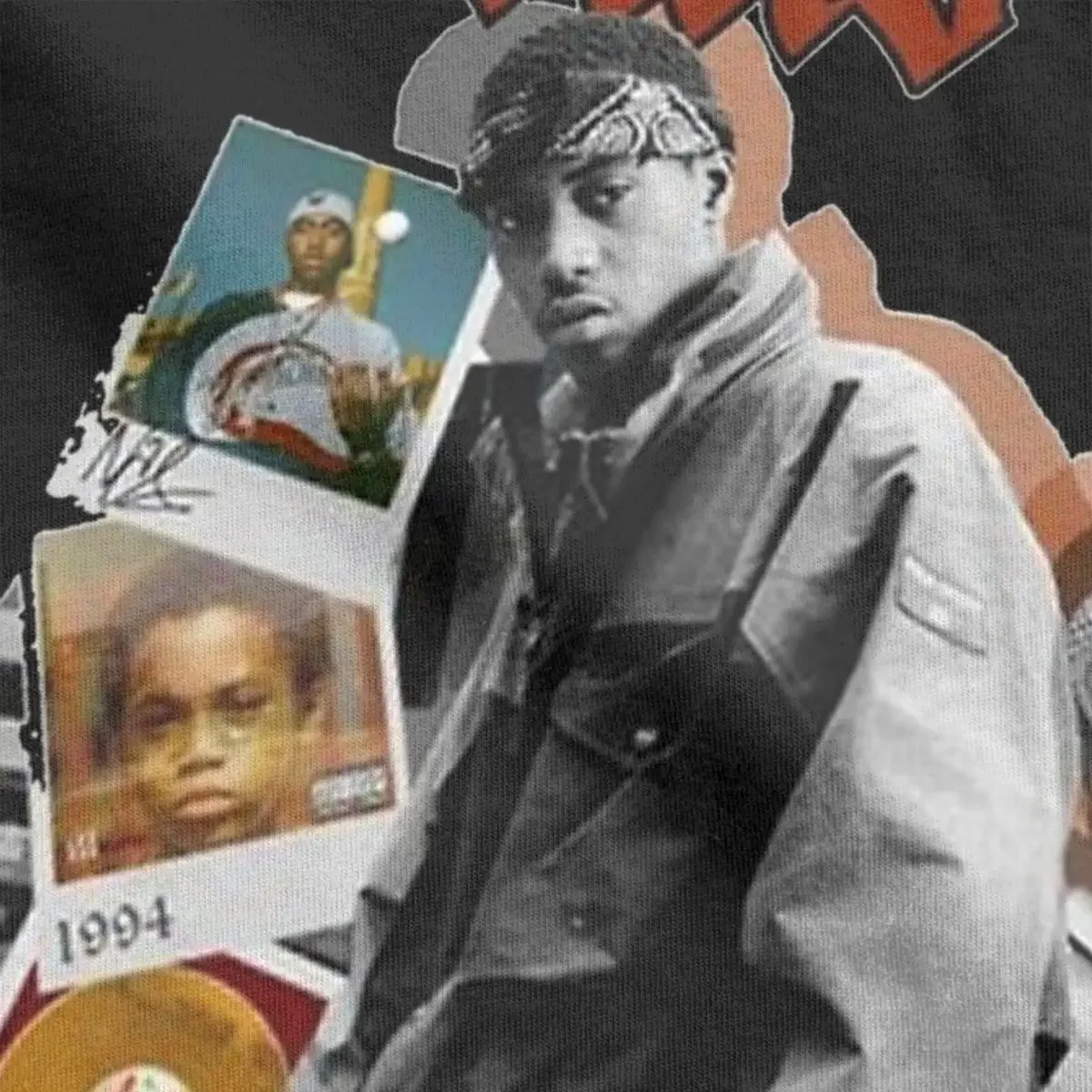 Фото Летняя мужская и женская футболка Illmatic Nas Rapper, одежда, хлопковые топы в стиле хип-хоп, Винтажная Футболка №5