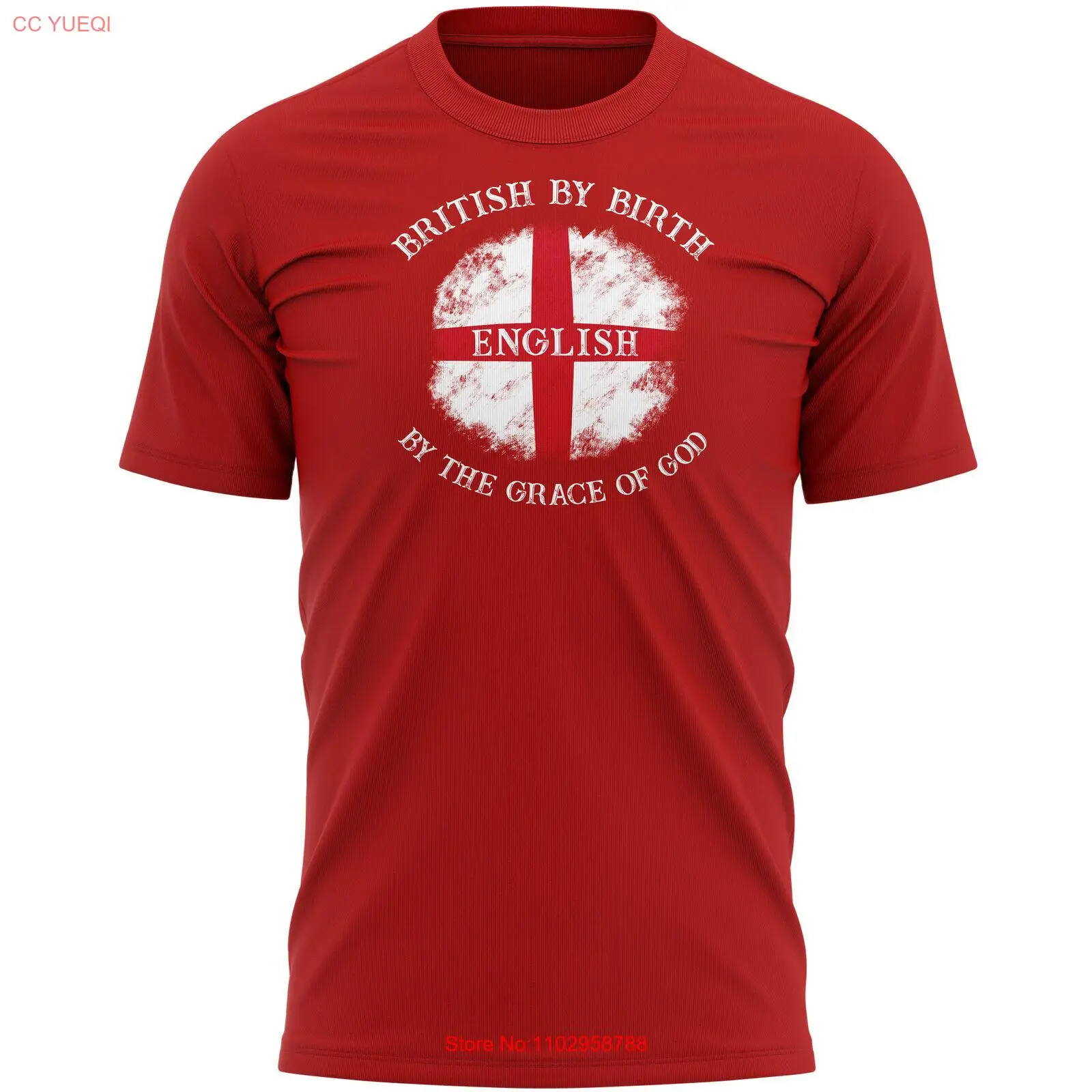 Мужская футболка English by the Grace of God Country St George's Day Him fl...