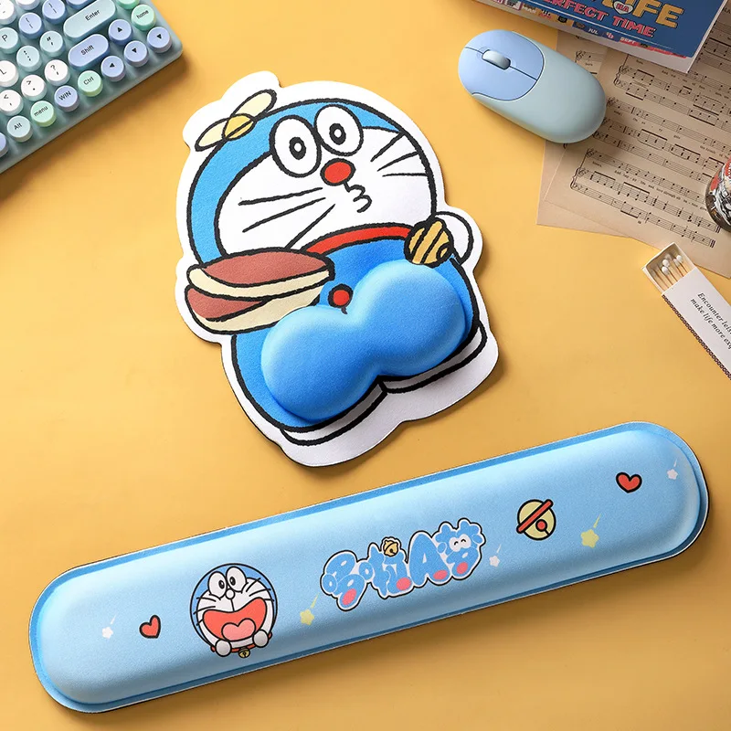 Фото Аниме игра Doraemon косплей силиконовый коврик для мыши коврики для клавиатуры запястья нескользящий эргономичный коврик для мыши с поддержкой рук коврик для офиса №5