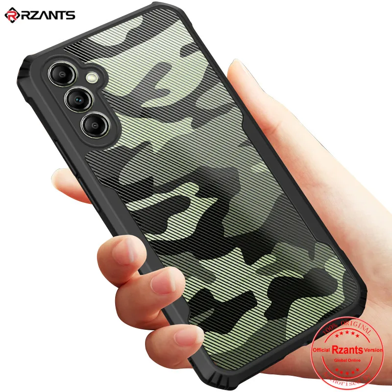 Чехол Rzants для Samsung Galaxy A14 M14 A34 A54 M54 5G A24 4G Жесткий [Камуфляжный Жук] Гибридный ударопрочный тонкий кристально прозрачный чехол