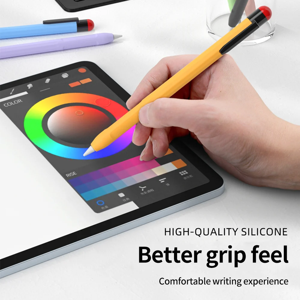 Фото Чехол для Apple Pencil Pro 2024, чехлы для Apple Pencil 2 второго поколения, силиконовый чехол для стилуса, Чехлы для iPad №3