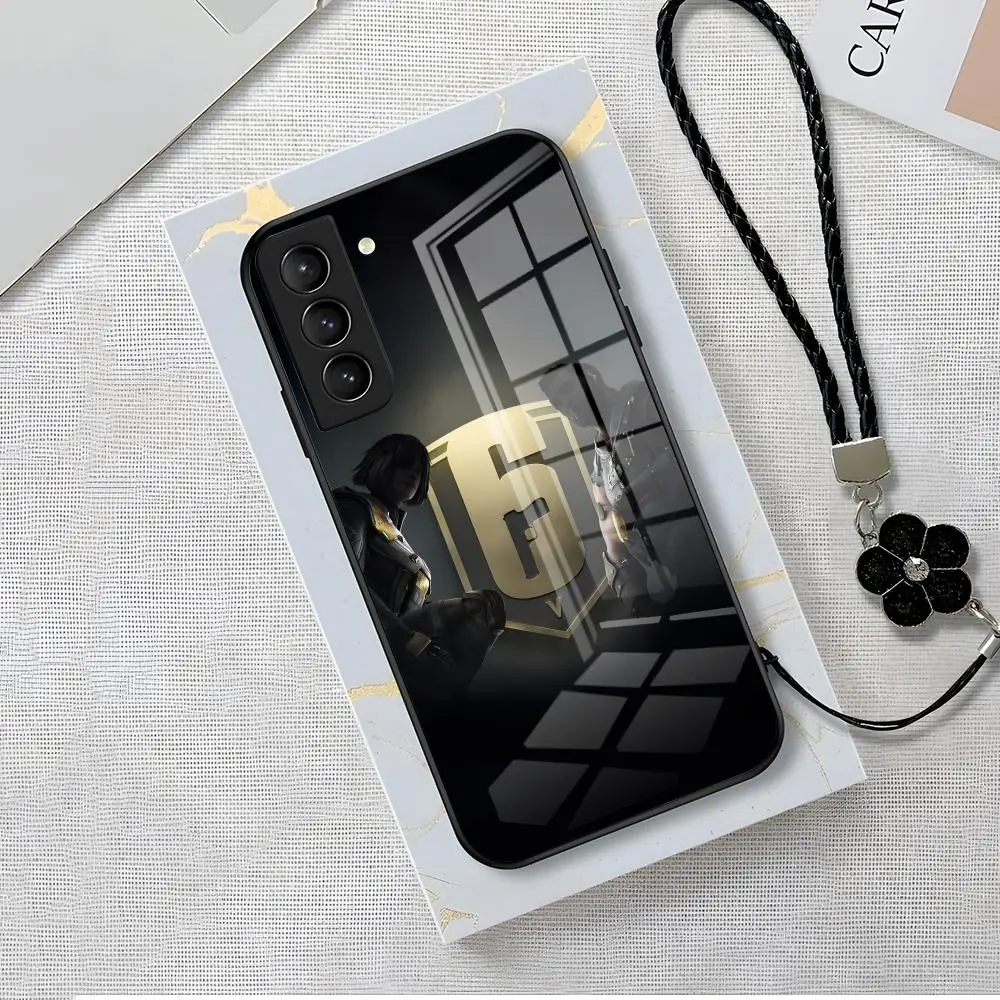 Чехол для телефона Tom C-Clancy R-Rainbow Six Siege для Samsung A56 A36 A26 A16 A15 A25 A35 A55 A14 A34 A24 A54 Стеклянный чехол