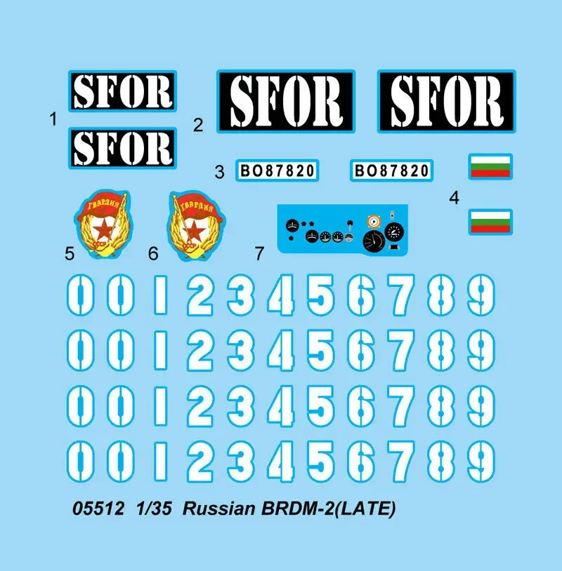 Фото Trumpeter 05512 1/35 Российский BRDM-2 (LATE) - Комплект масштабной модели сборки №5
