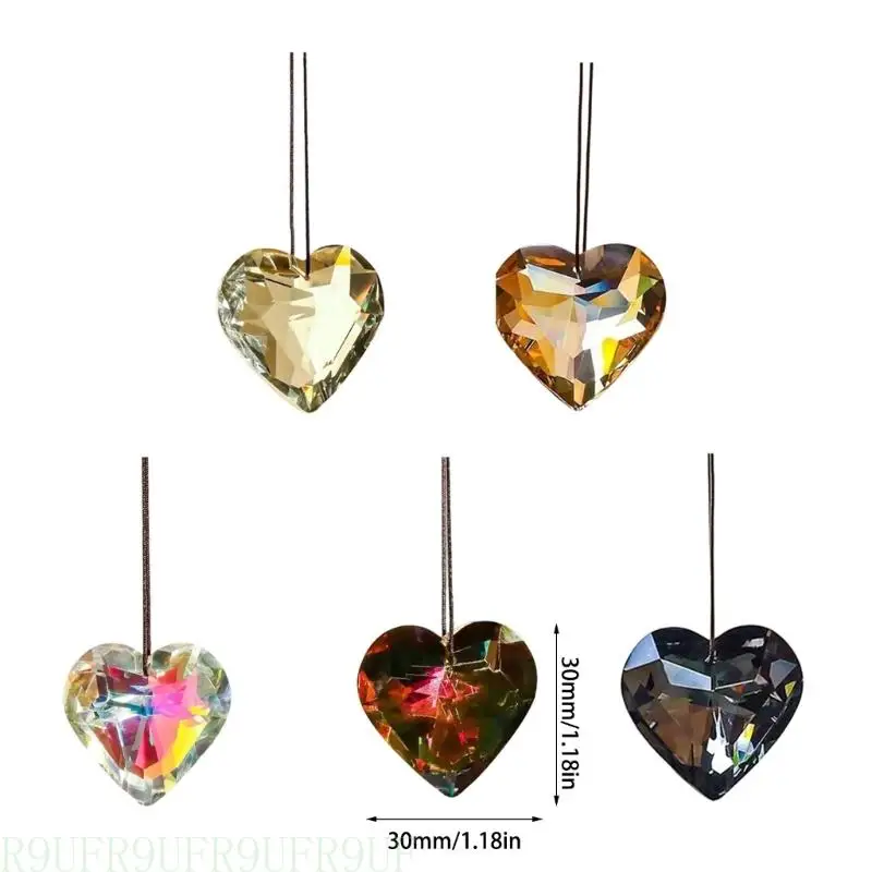 R9UF Rainbow Sun Catcher Love Heart Crystal украшения для улучшения декоров жилого пространства (art.: 3920cd93151d2) - 3920cd93151d2