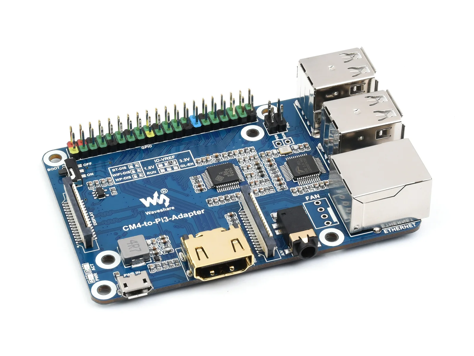 Фото Адаптер Raspberry Pi Zero на 3B, альтернативное решение для Raspberry Pi 3 Model B/B+ 10/100 M, адаптивное №3