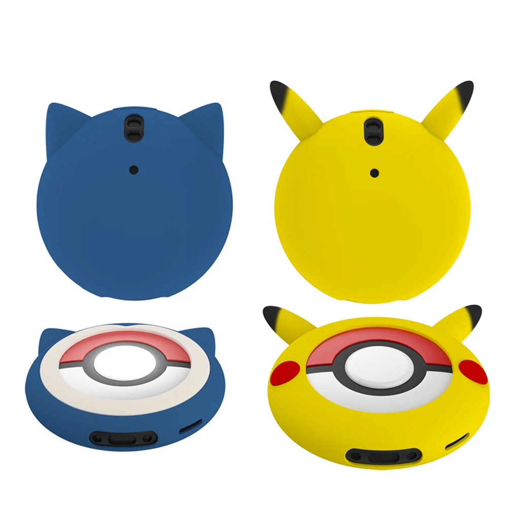 Фото Силиконовый защитный чехол для Poké mon GO Plus + мультяшный аниме Kawaii Pika ударопрочный чехол с веревкой для Pokemon Go Plus №4