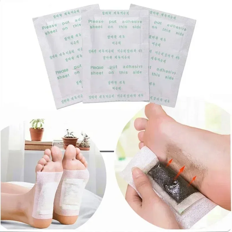 Фото Tuhopeta Korea Kinoki Herbal Foot Pads Detox Leg Health Foot Spa Care Set для комфортного сна и контроля влаги Sleep Well №2