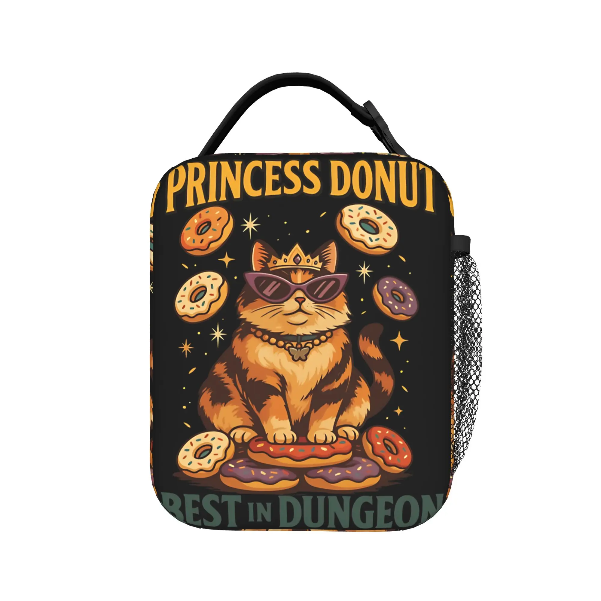 Изолированные сумки для обедов Princess Donut Dungeon Crawler Carl, большие многоразовые сумки-холодильники, сумки-тоуты для обедов, дорожные сумки для хранения продуктов