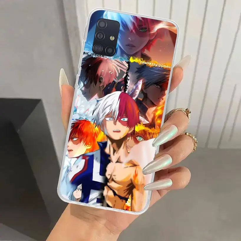 Чехол для телефона My Hero MHA Todoroki Shoto для Samsung Galaxy A51 A50 A71 A70 A41 A40 A31 A30S A21S A20S A10S A20E A11 A01 A6 A7 A8 A (art.: 3920c8a4f3a94) - 3920c8a4f3a94